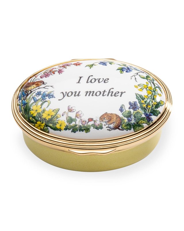 I Love You Mother Enamel Box